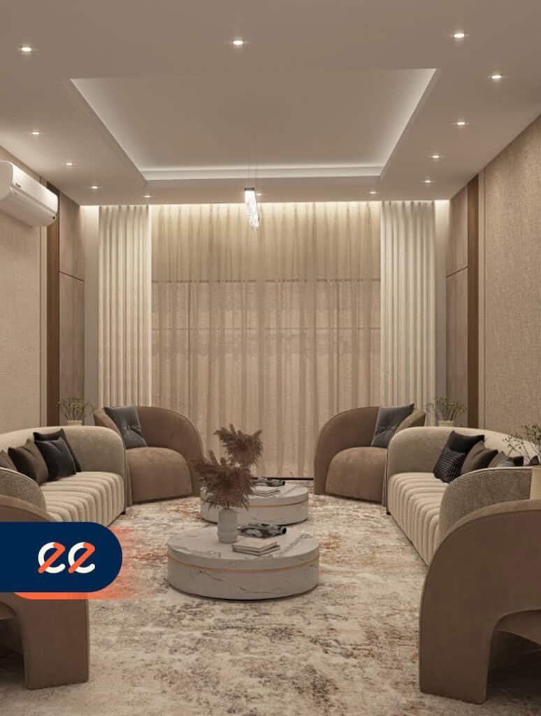 تصميم داخلي فيلا سكنية